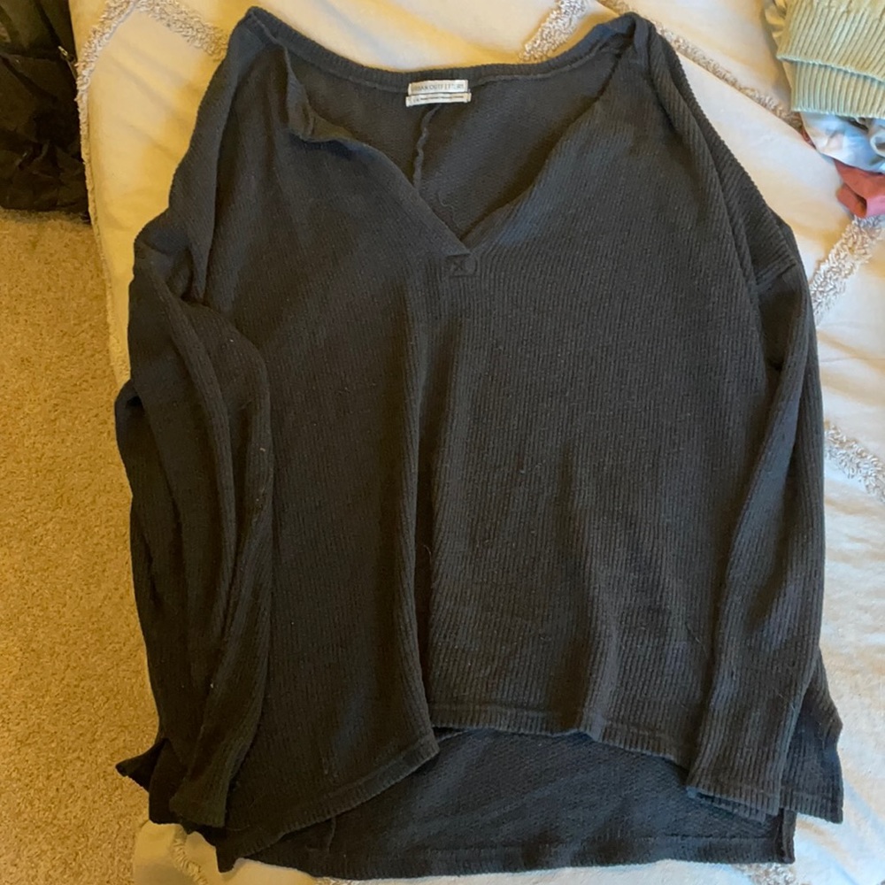 Urban outfitters Black long sleeve v neck shirt.